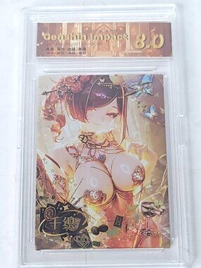 Chiori Paint Waifu Anime Trading Card Encased Genshin Impact Collection SLAB